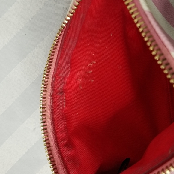 DOONEY & BOURKE PINK & WHITE WRISTLET ZIP TOP - Picture 5 of 8